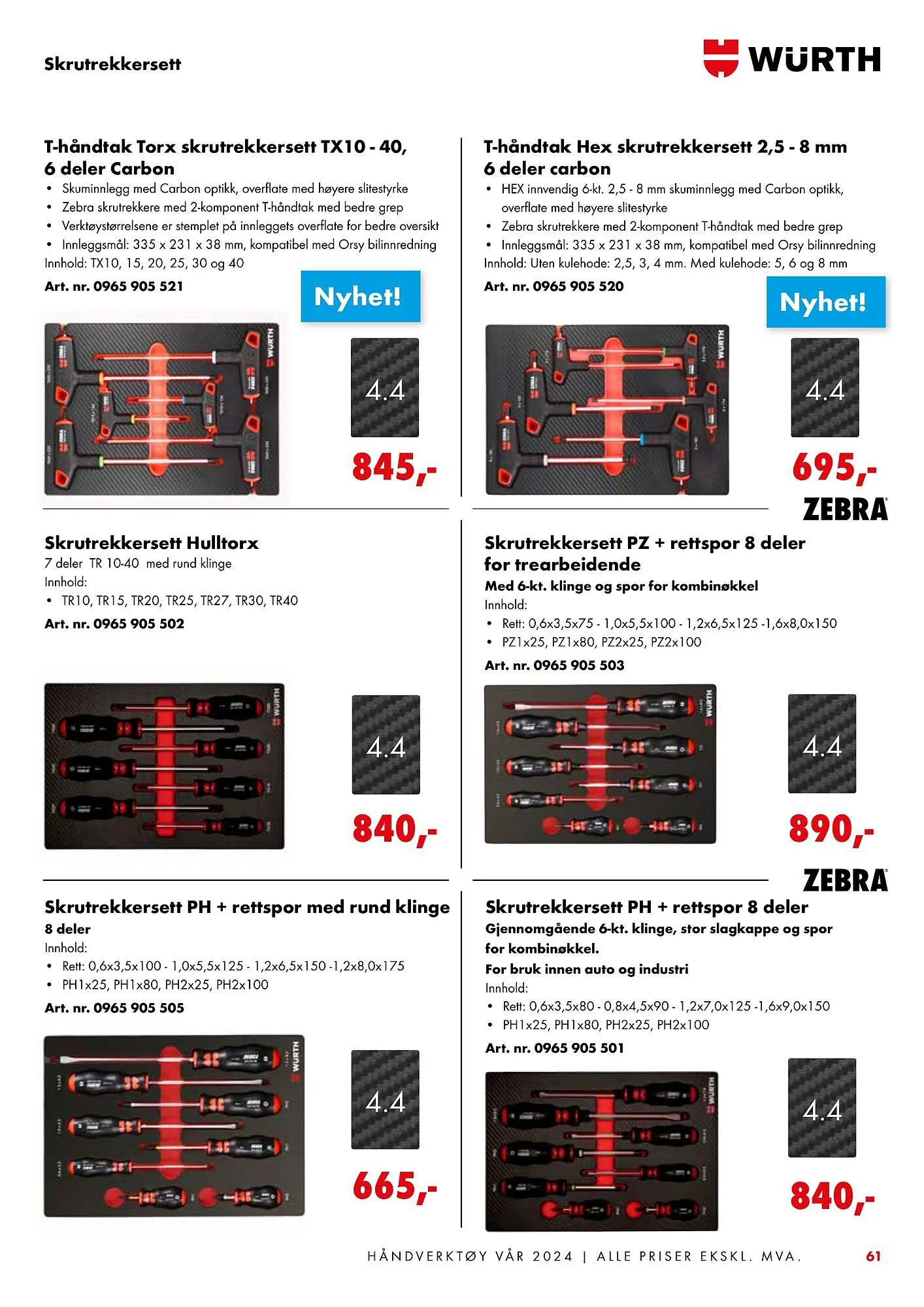Würth Kundeavis fra 5. februar til 2. juni 2024 - kundeavisside 61