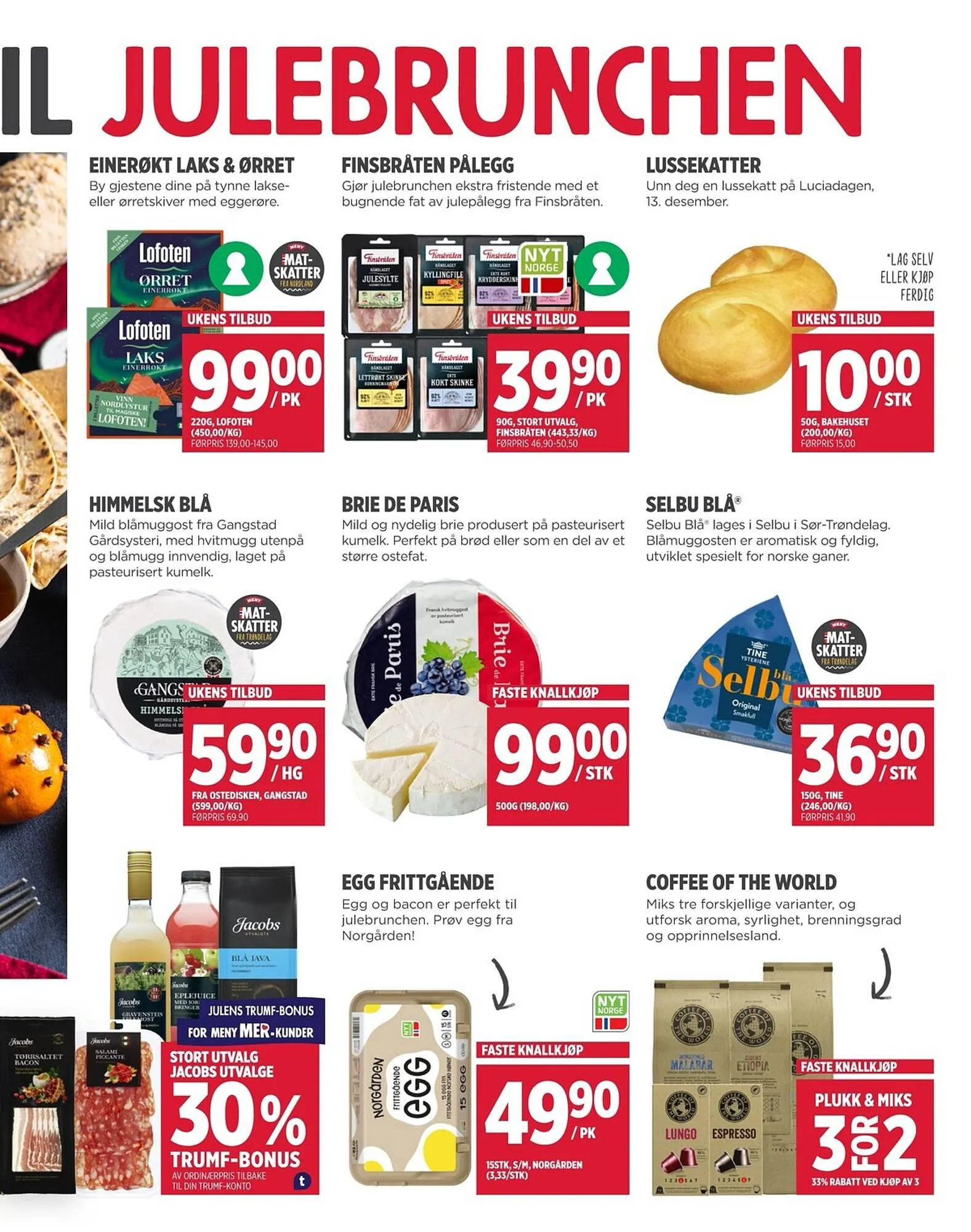 Meny kundeavis fra 7. desember til 13. desember 2025 - kundeavisside 3