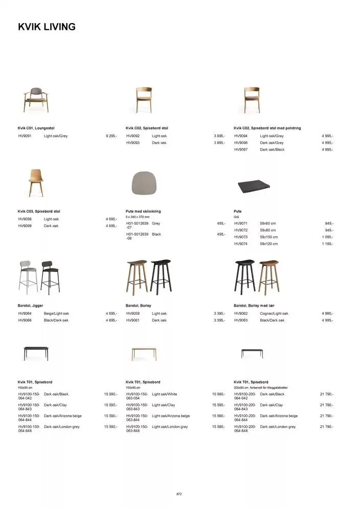 kvik kjøkken Prisliste. fra 1. januar til 31. desember 2025 - kundeavisside 672