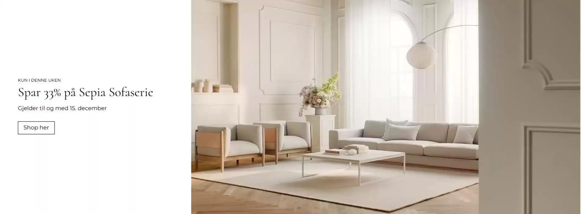 Spar 33% på Sepia Sofaserie - 1