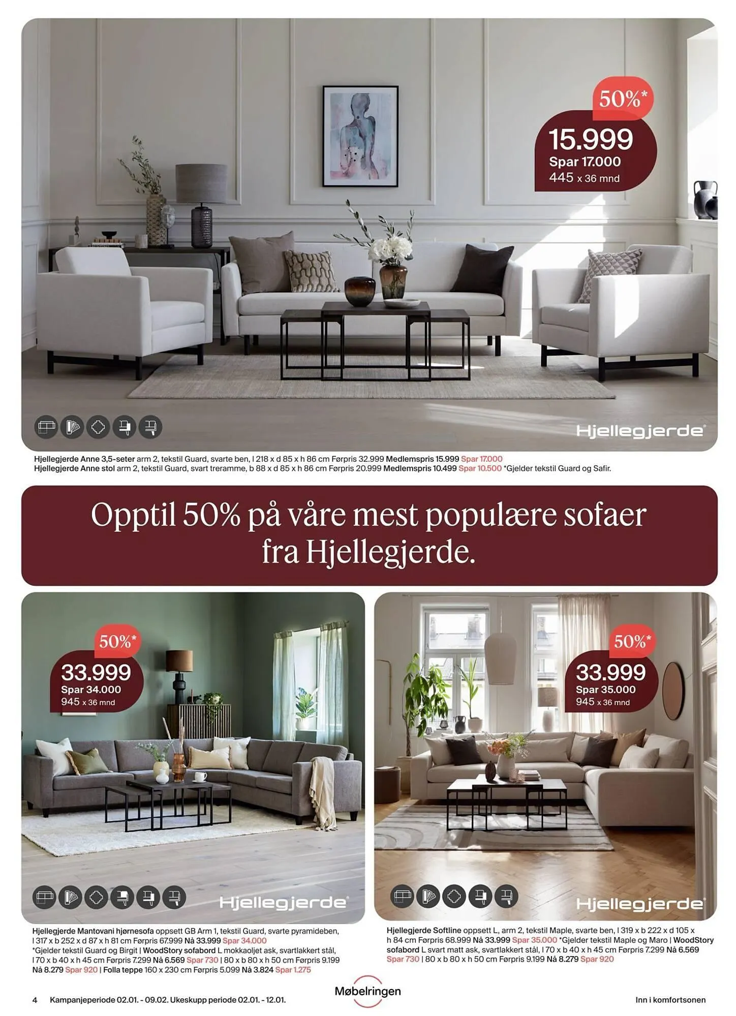 Møbelringen Kundeavis fra 1. januar til 9. februar 2025 - kundeavisside 4