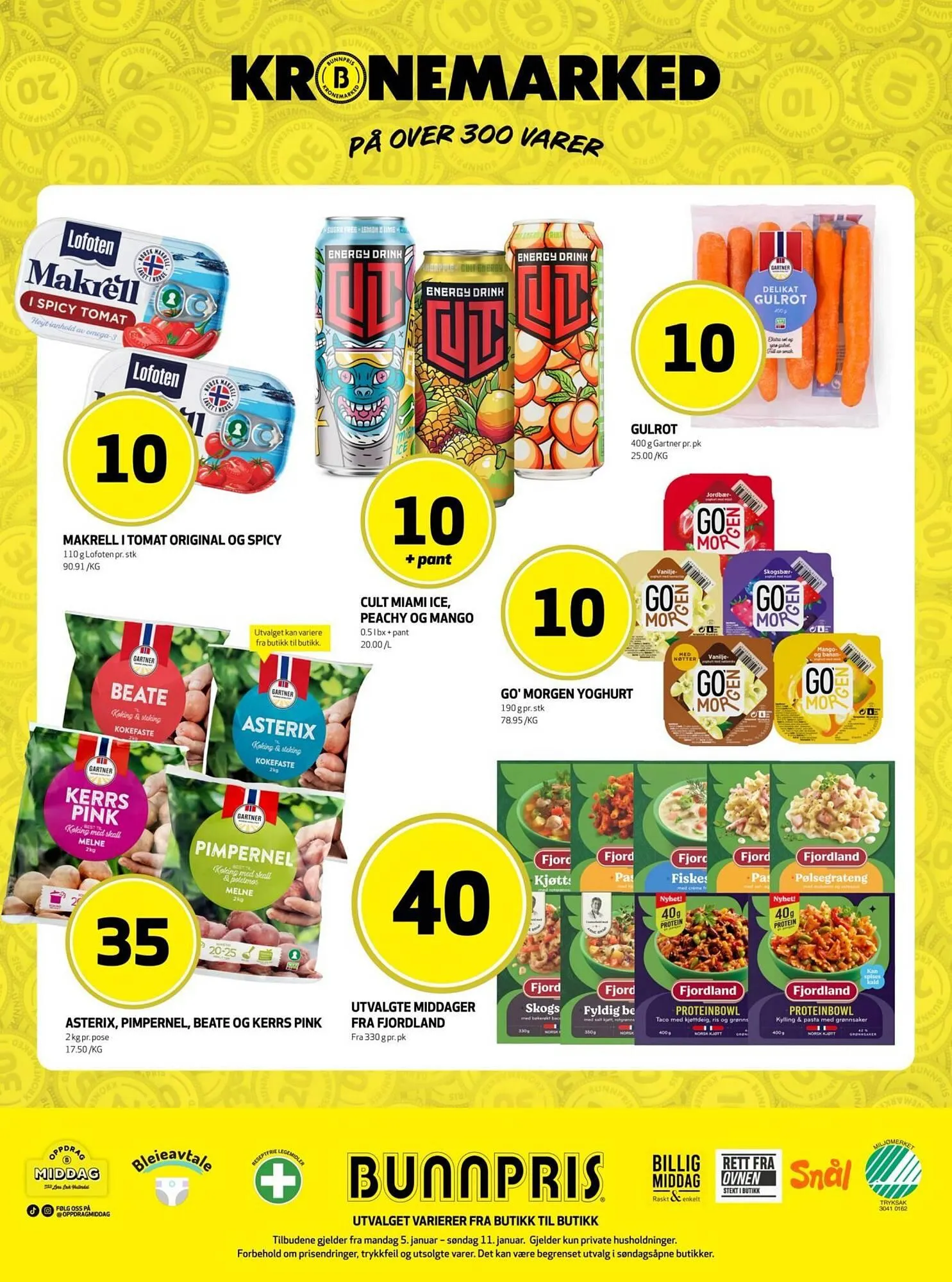 Bunnpris fra 5. januar til 11. januar 2026 - kundeavisside 22