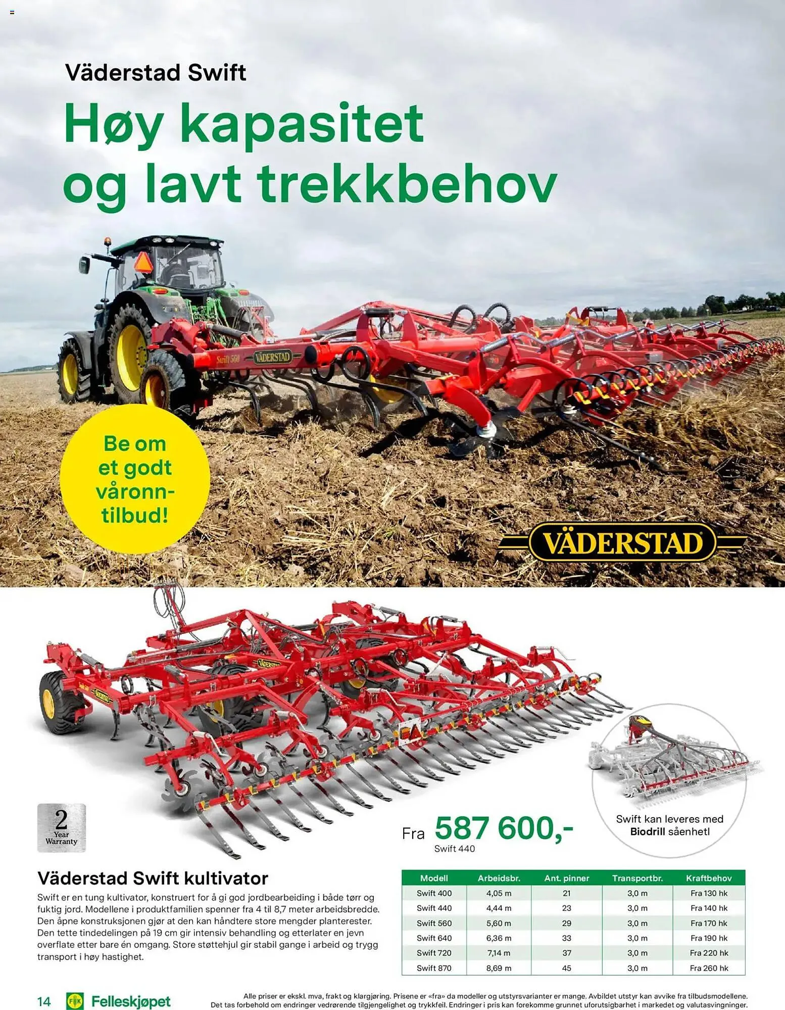 Felleskjøpet kundeavis fra 18. mars til 31. desember 2026 - kundeavisside 14