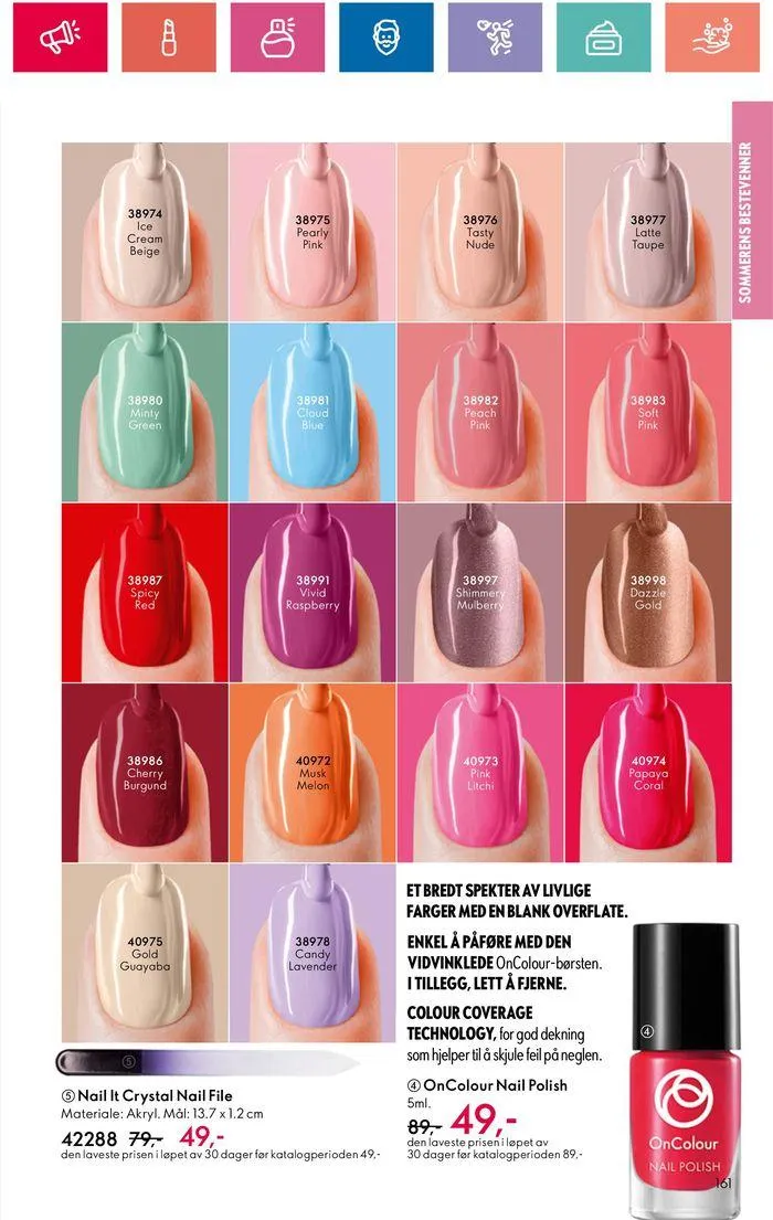 ORIFLAME Kundeavis fra 20. juni til 4. juli 2024 - kundeavisside 161
