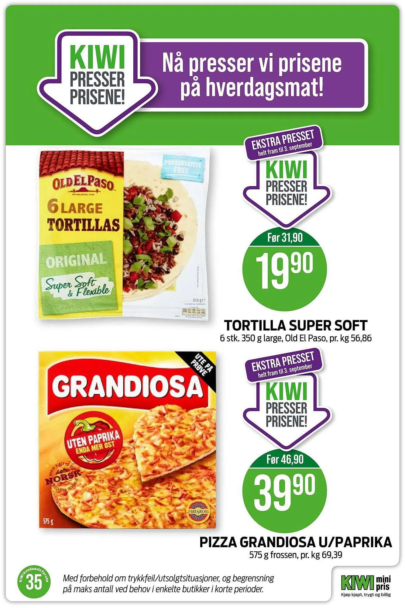 Kiwi Kundeavis fra 27. august til 3. september 2023 - kundeavisside 18