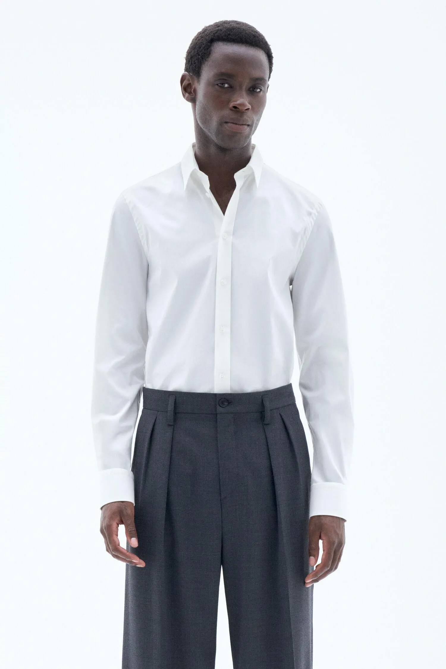 Paul Stretch Shirt White