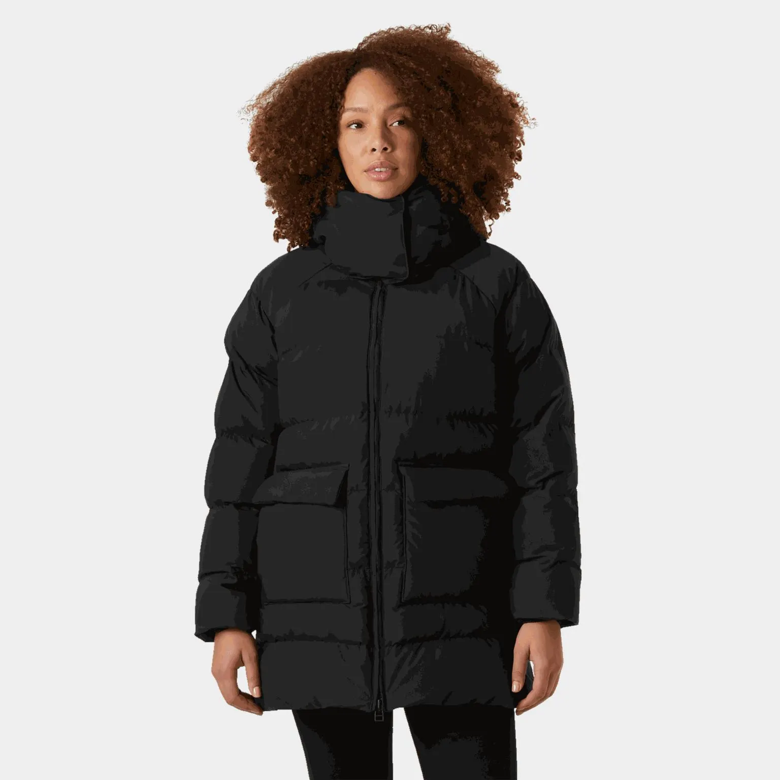 Ellie Puffy Parka, parkas, dame - Svart