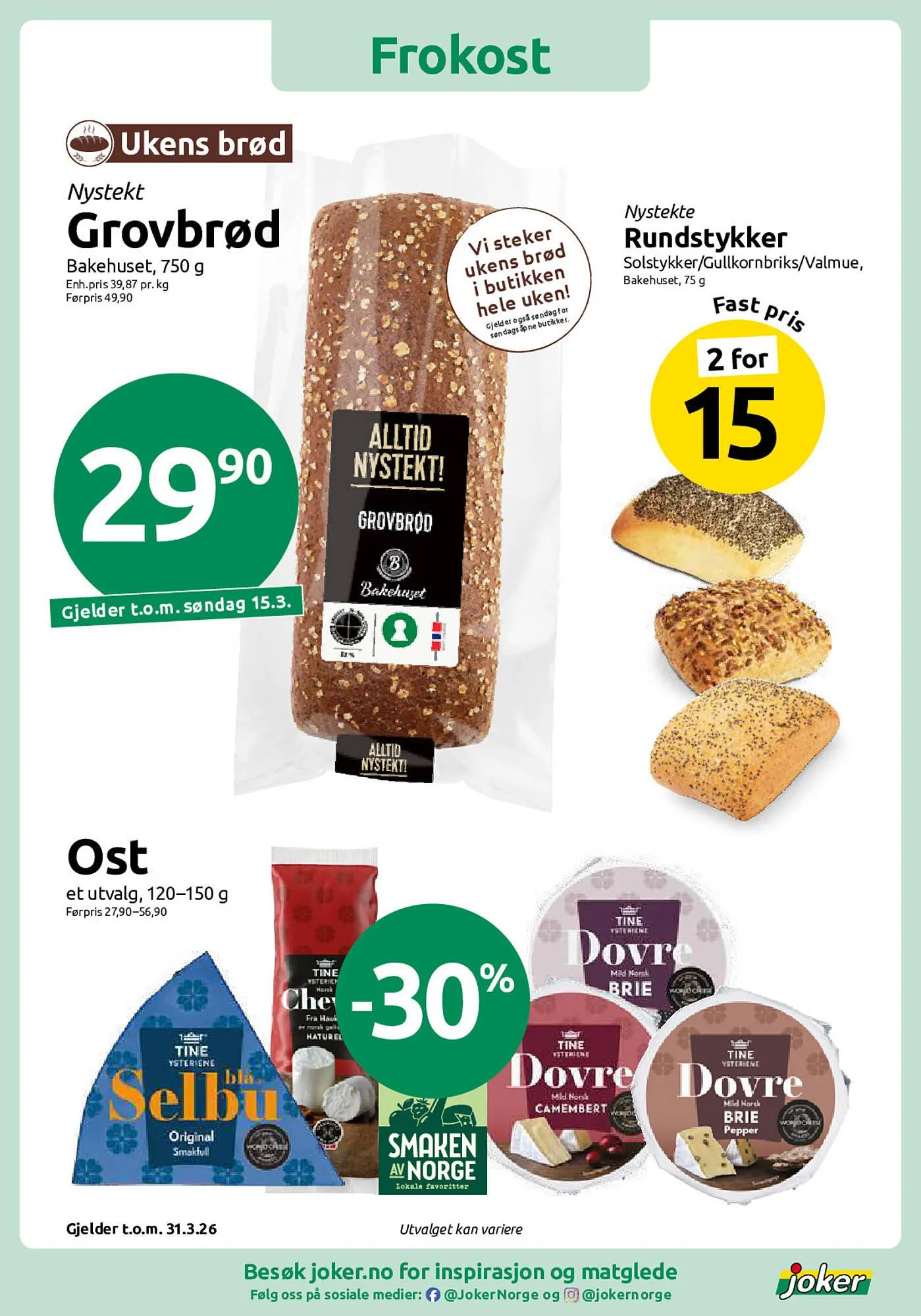Joker kundeavis fra 9. mars til 21. mars 2026 - kundeavisside 2