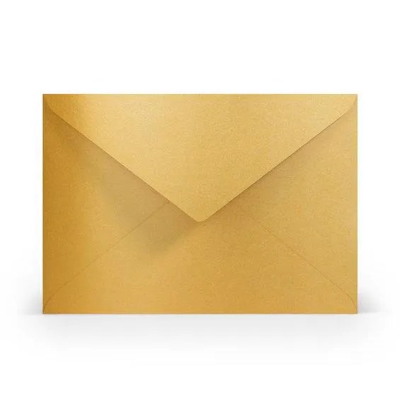 Konvolutt C5 5 stk. gull