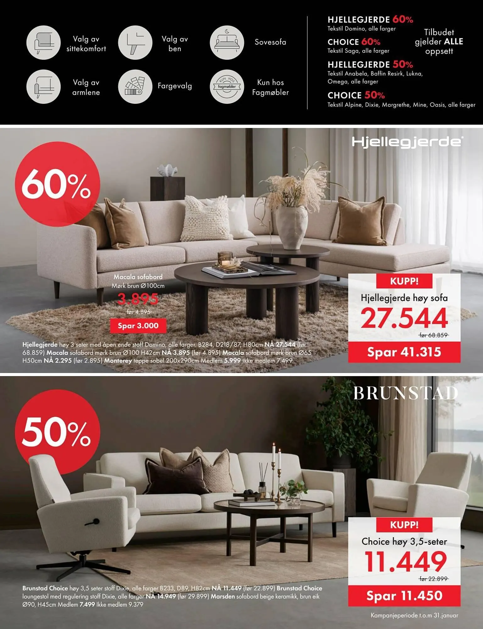 Fagmøbler kundeavis fra 1. januar til 1. februar 2026 - kundeavisside 19
