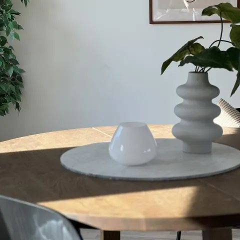 Kelly lykt/vase Hvit 10 cm