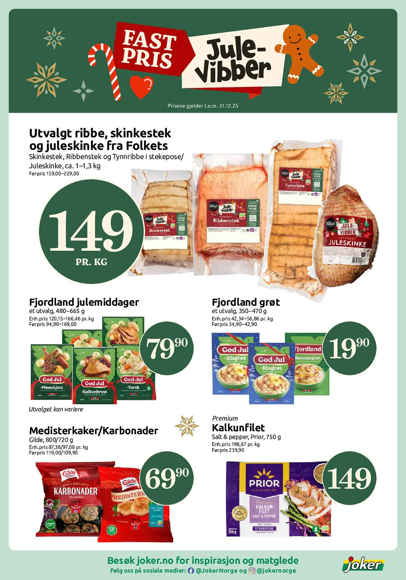 Nærbutikken kundeavis fra 22. desember til 3. januar 2026 - kundeavisside 19