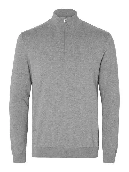 HALV GLIDELÅS STRIKKET PULLOVER