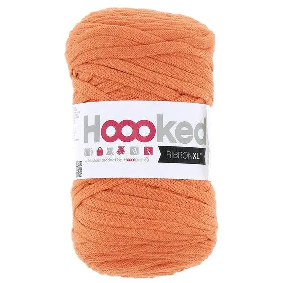 Hooked Ribbon XL garn 250 g oransje – RXL36 Dutch Orange