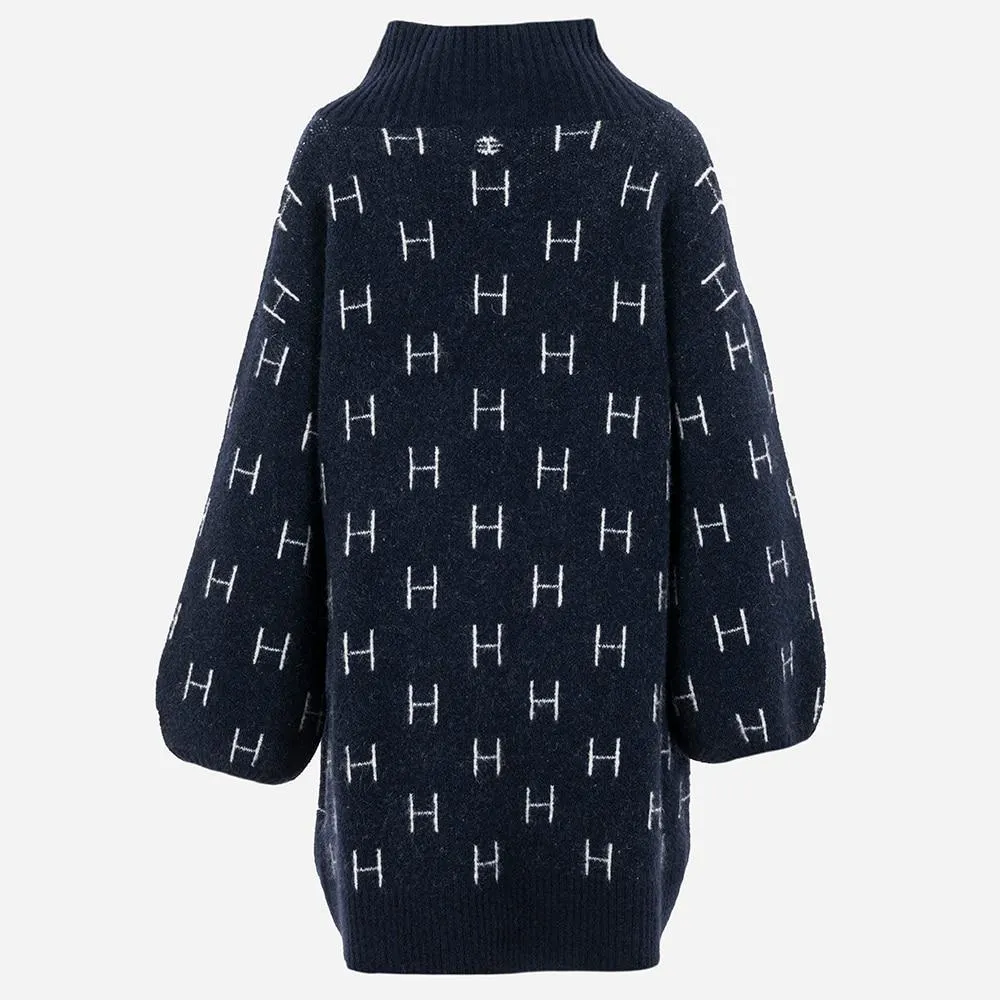 Fam Sweater Long - Navy