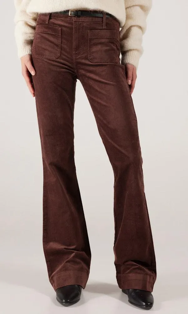 Flare Brun Kordfløyel Jeans