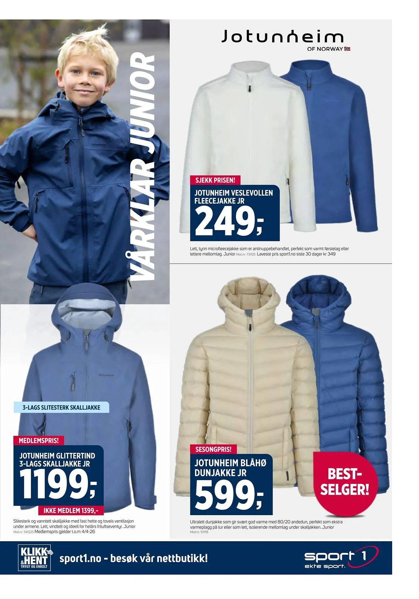 Sport 1 kundeavis fra 15. mars til 5. april 2026 - kundeavisside 9