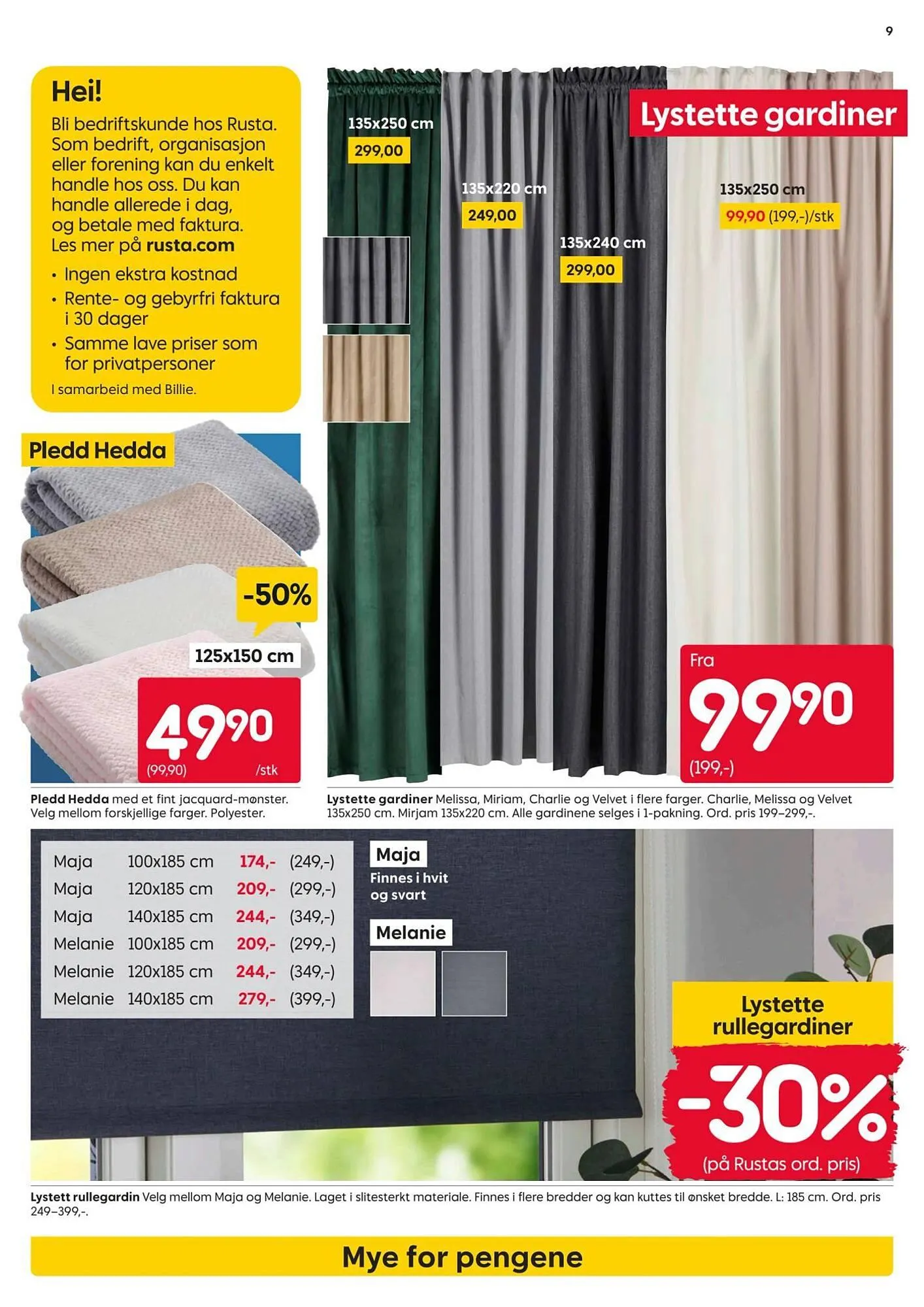 Rusta kundeavis fra 2. mars til 8. mars 2026 - kundeavisside 9