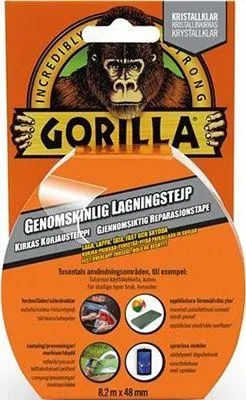 Gorilla reperasjonstape Clear Repair 48mmx8.2m