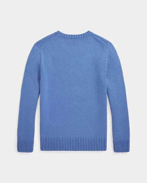 Dog-Intarsia Cotton Jumper