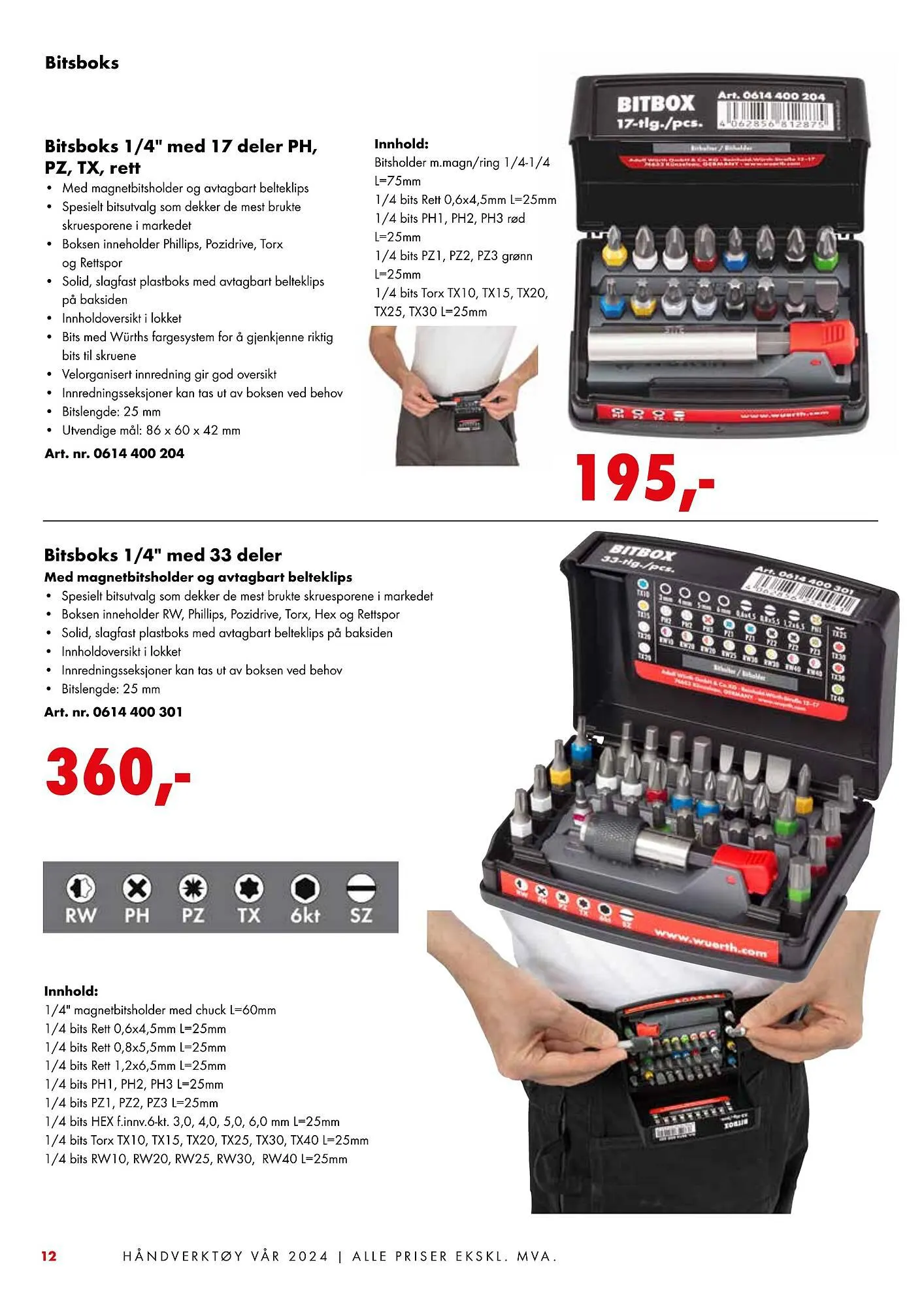 Würth Kundeavis fra 5. februar til 2. juni 2024 - kundeavisside 12