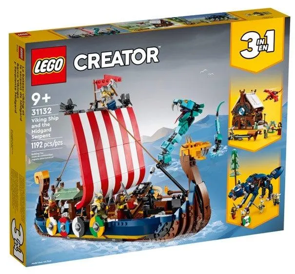 Lego Vikingskip og midgardsormen 31132