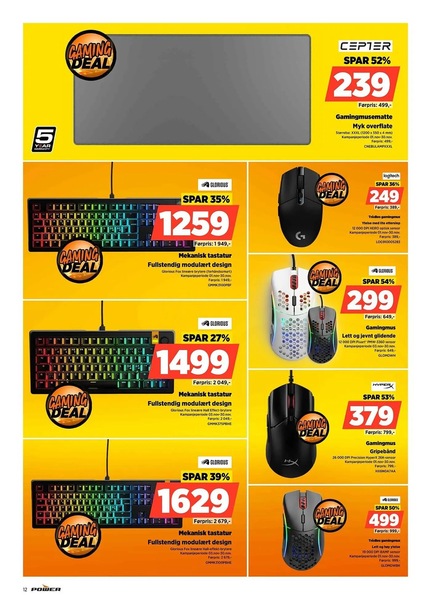 POWER kundeavis fra 3. november til 9. november 2025 - kundeavisside 12