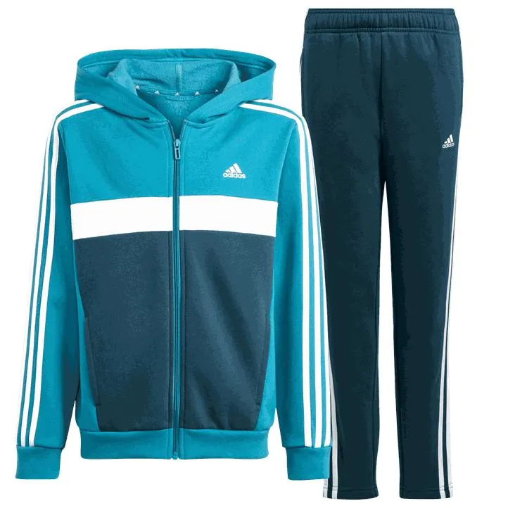 3 Stripes Tiberio FL Tracksuit, treningsdress junior, Blå
