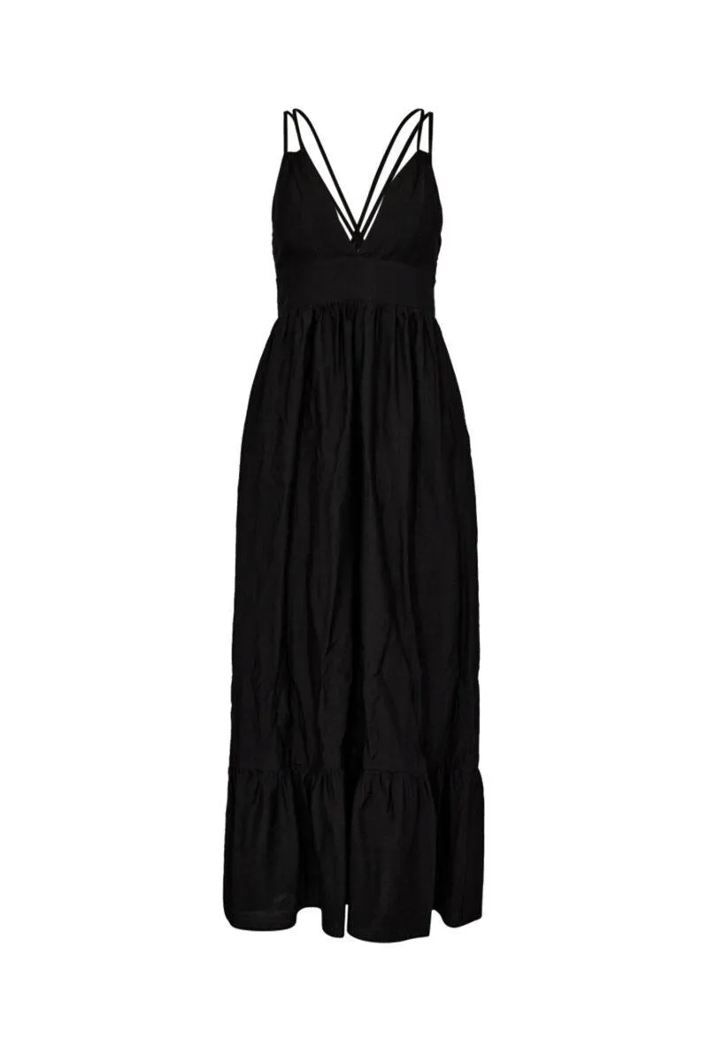 Hera CC Strap Dress Black