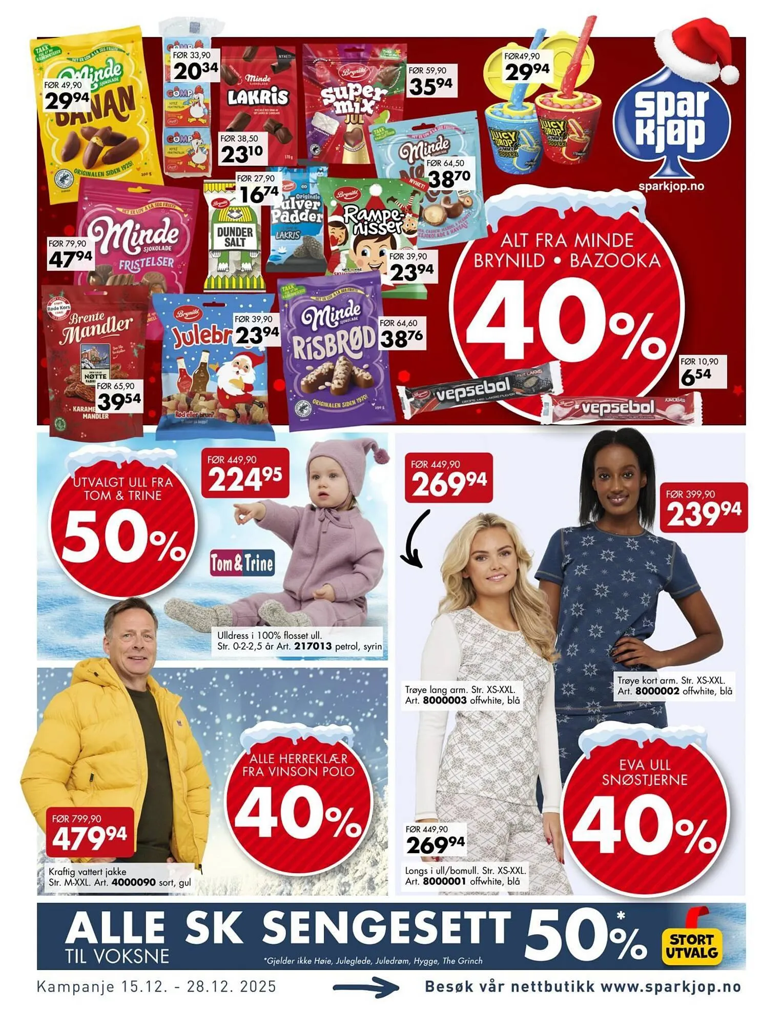 Sparkjøp kundeavis fra 15. desember til 29. desember 2025 - kundeavisside 1