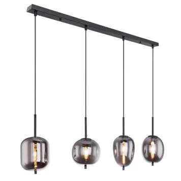 TAKLAMPE GLOBO BLACKY 4 SVART