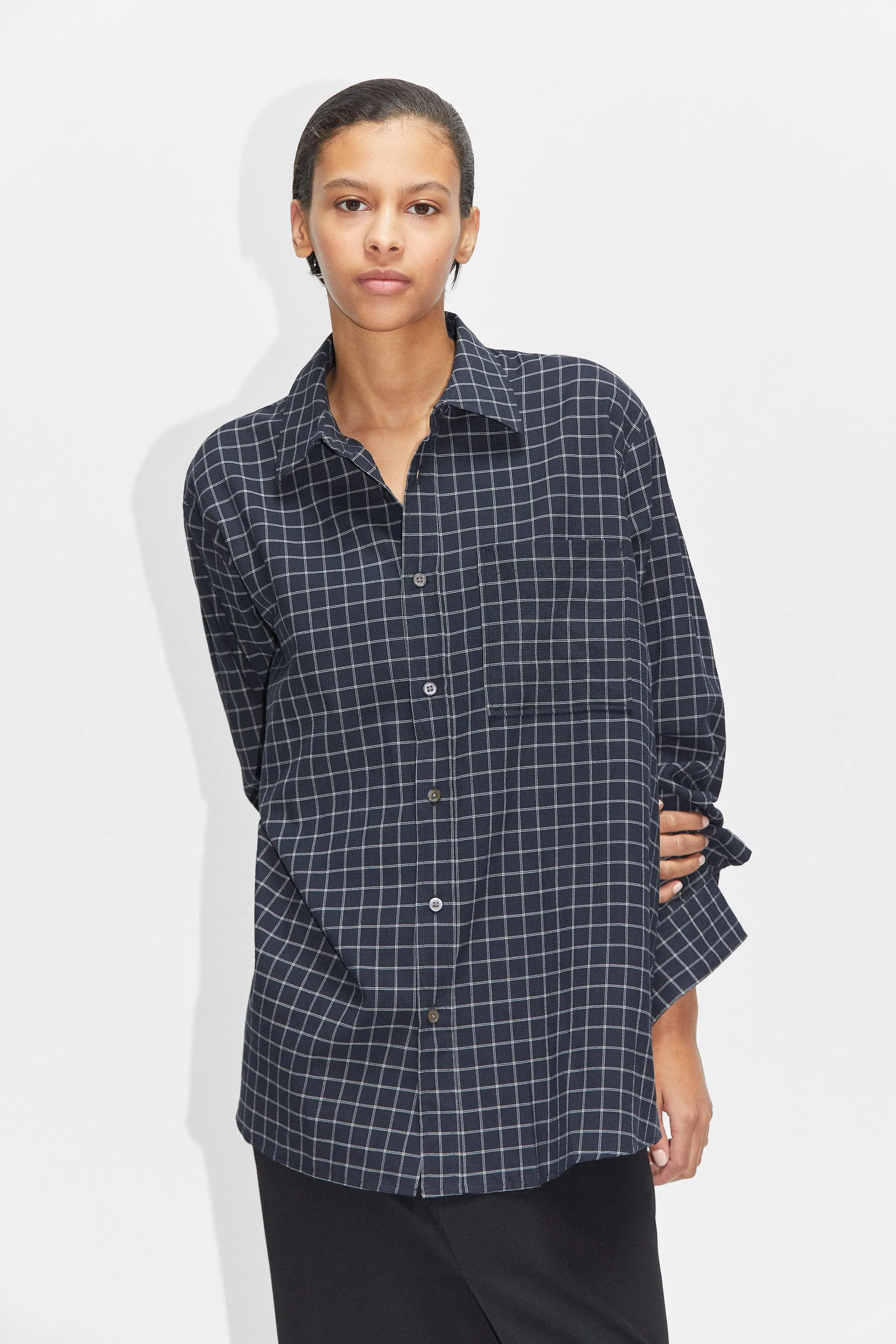 Boxy Seersucker Shirt