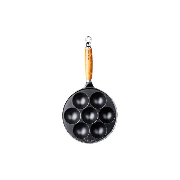 Matte Black munkepanne m/trehåndtak, 20 cm