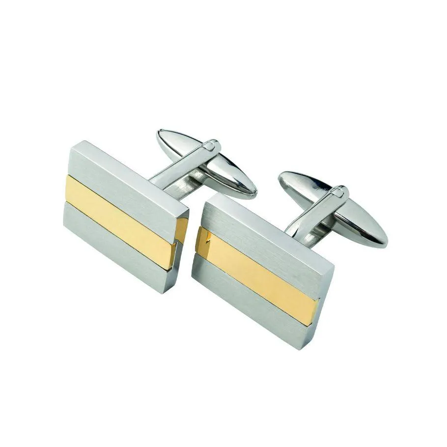 Mansjettknapper Tofarget Stål