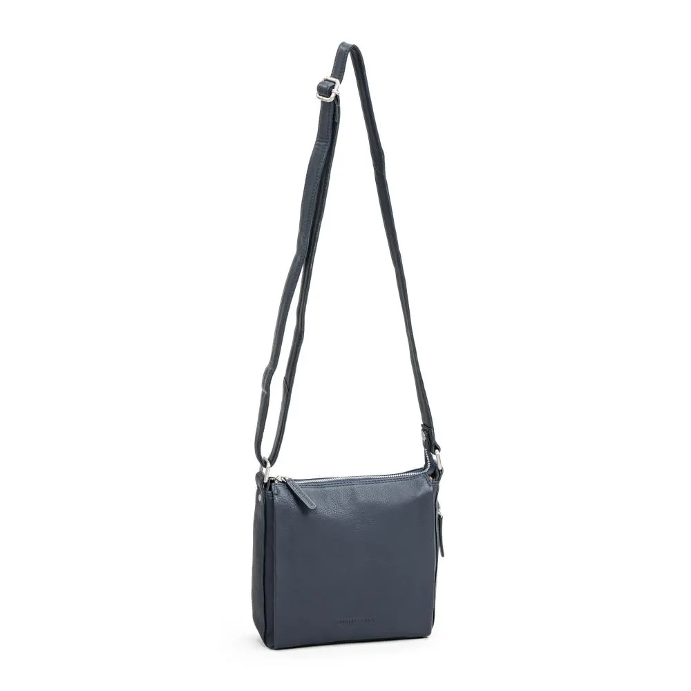 Crossover skulderveske skinn