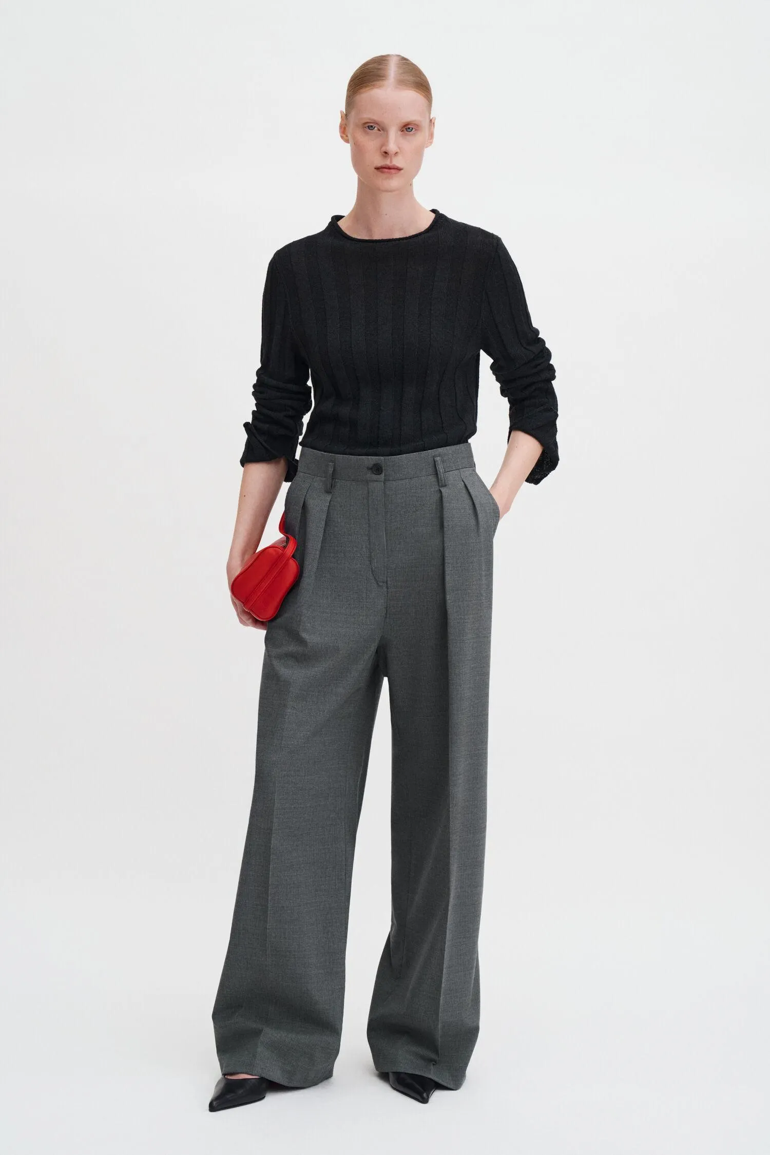 Paloma Pinstripe Trousers