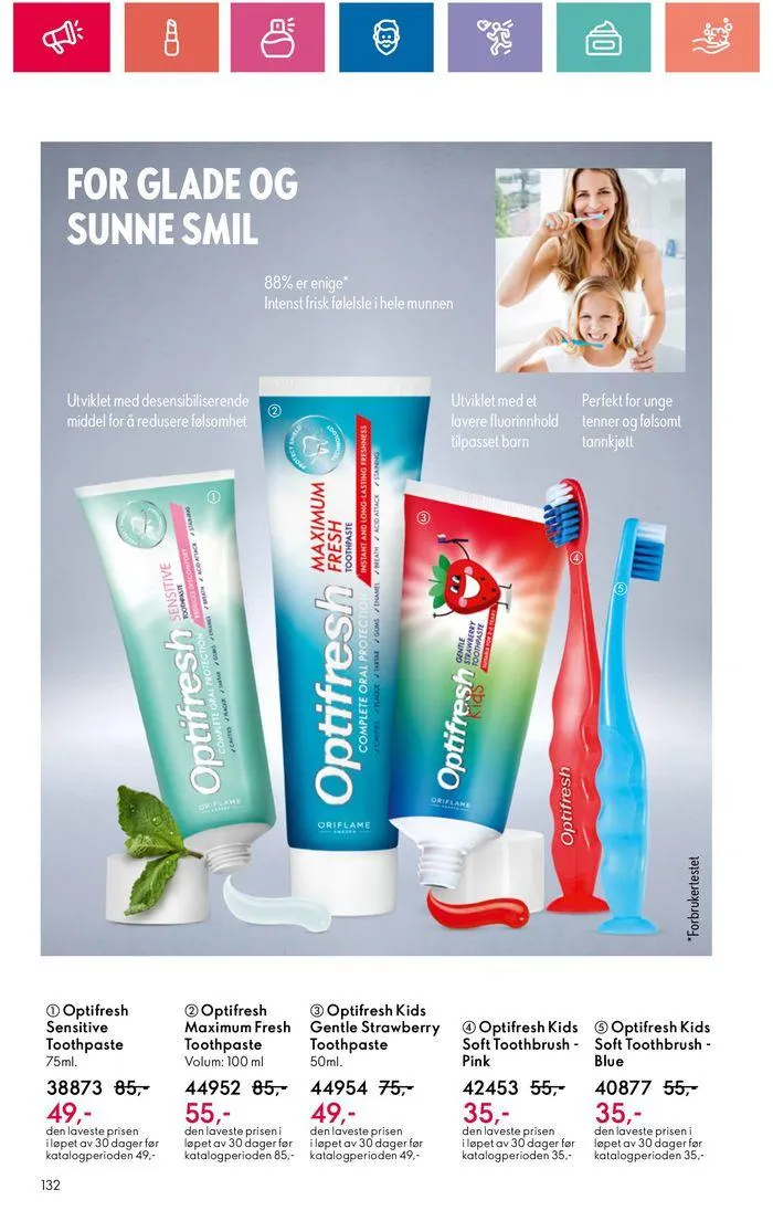 ORIFLAME Kundeavis fra 20. juni til 4. juli 2024 - kundeavisside 132