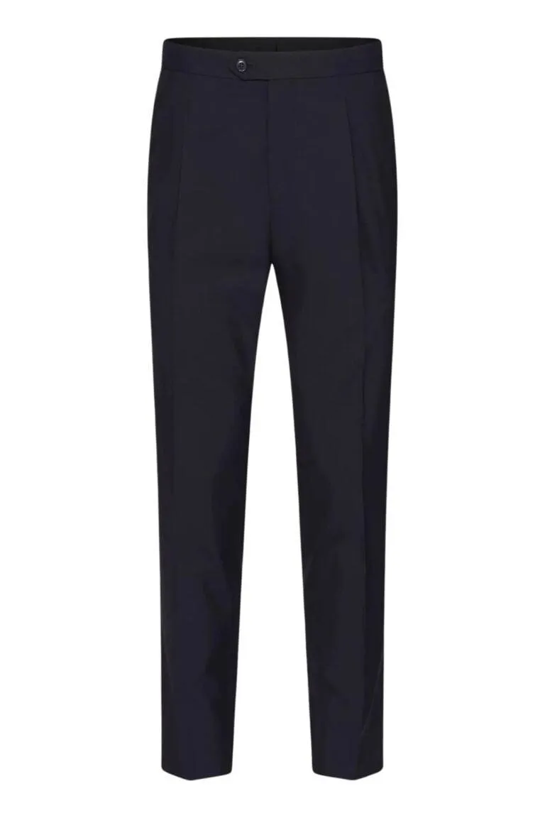 Delon Wool Trousers – Marine
