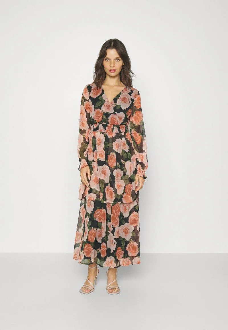VMPHILINE V NECK DRESS - Maxikjole