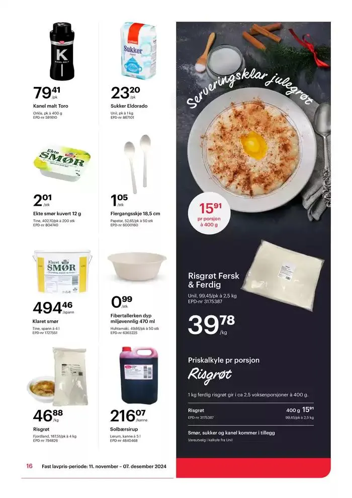 Alt du trenger, alltid billig. fra 18. november til 7. desember 2024 - kundeavisside 16