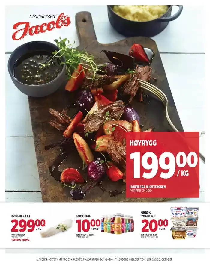 Jacobs Kundeavis fra 20. oktober til 3. november 2024 - kundeavisside 1