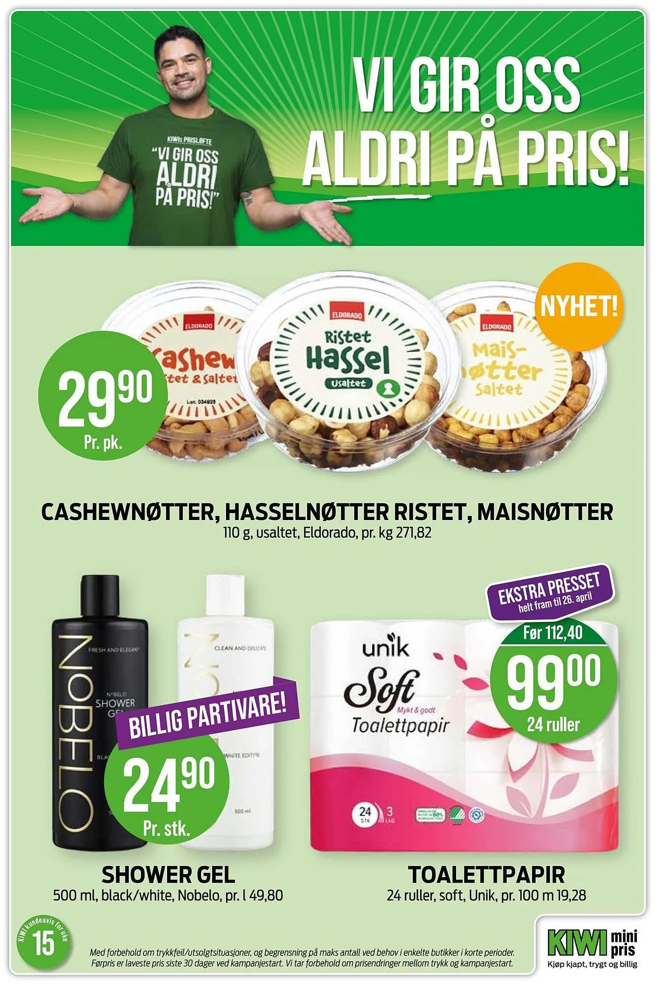 Kiwi kundeavis fra 6. april til 12. april 2026 - kundeavisside 14