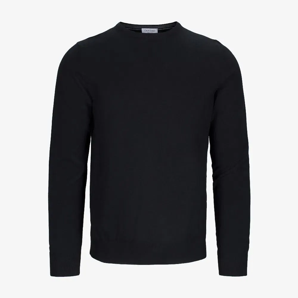 Crew Neck Merino - Black
