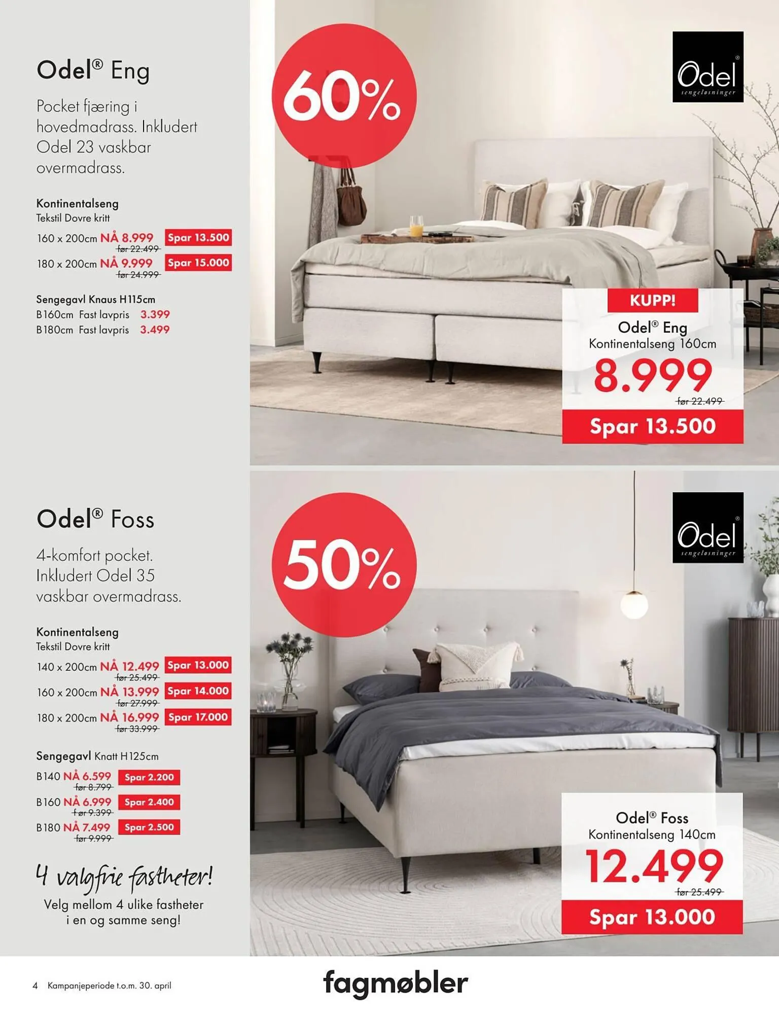 Fagmøbler kundeavis fra 1. april til 1. mai 2026 - kundeavisside 4