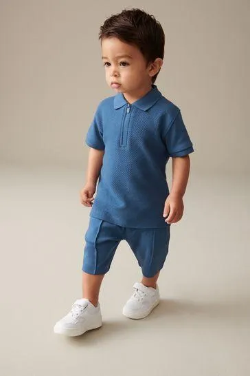 Zip Polo Shirt and Shorts Set (3mths-7yrs) (3mths-7yrs)