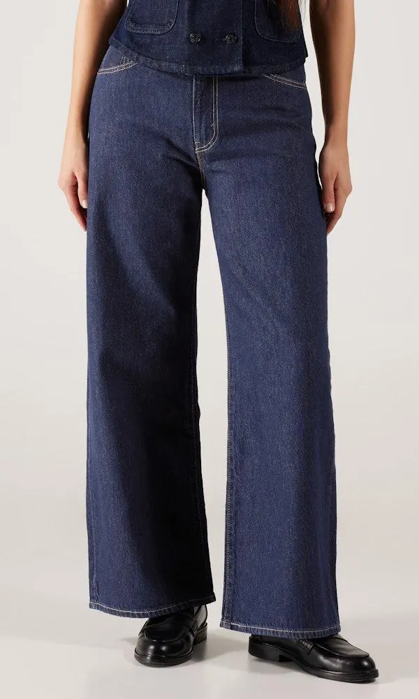 Cinch Baggy Mørk Blå Jeans