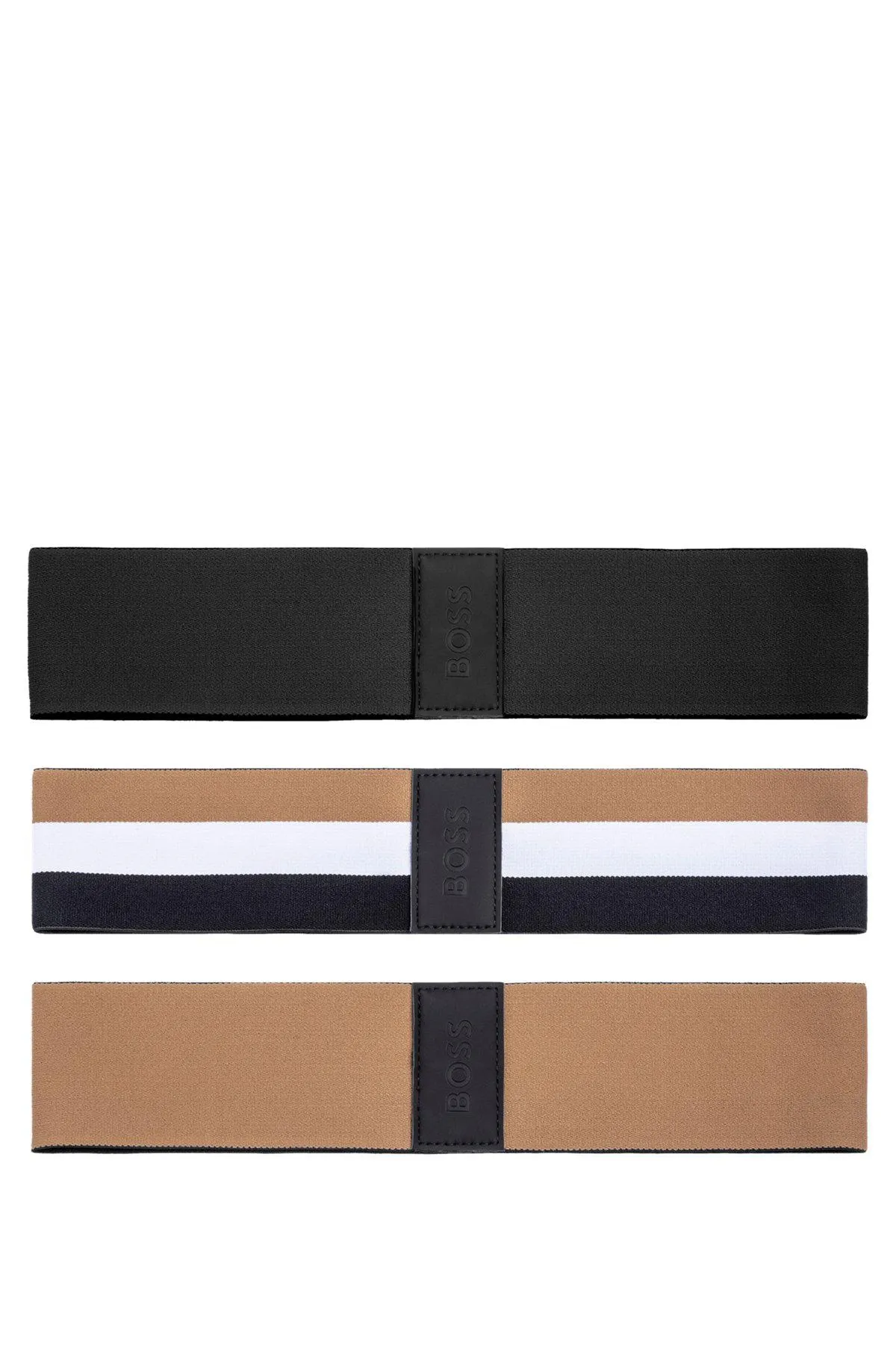 Three-pack of branded resistance bands