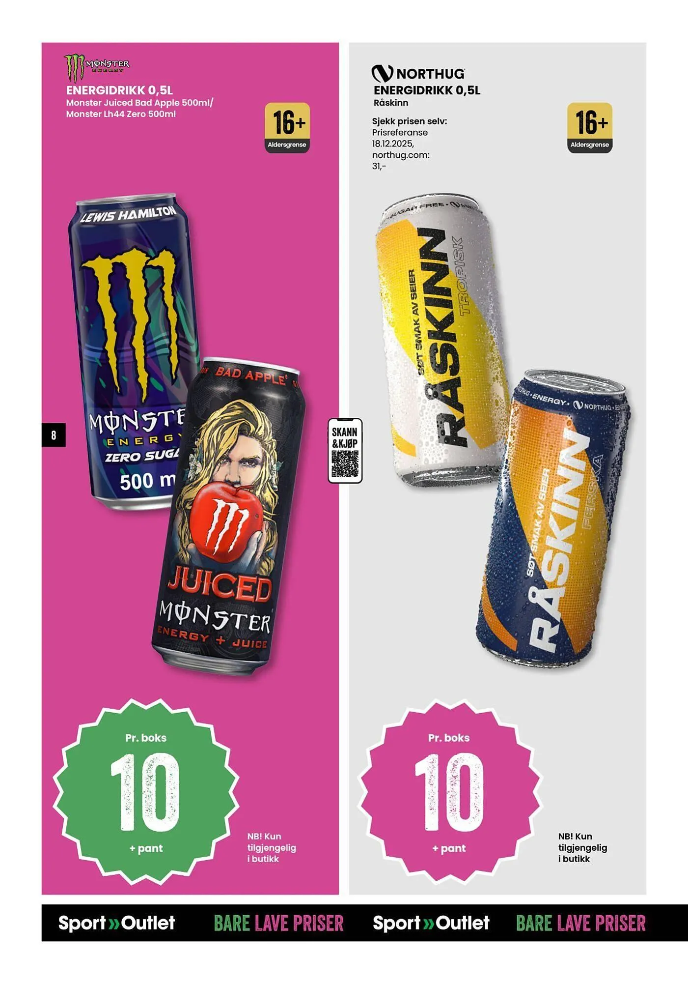 Sport Outlet kundeavis fra 14. januar til 2. februar 2026 - kundeavisside 8