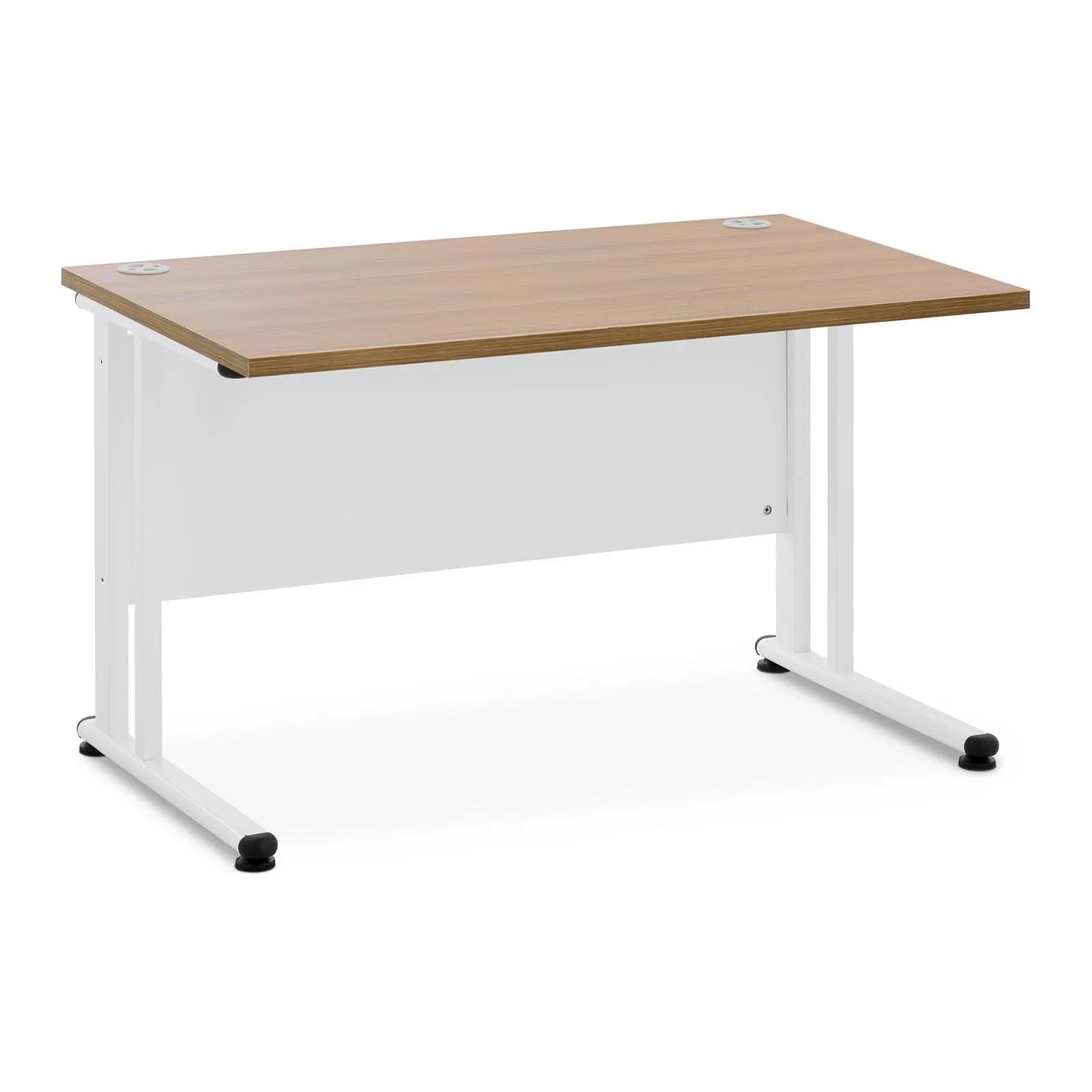 skrivebord – 120 x 73 cm – brun/hvit