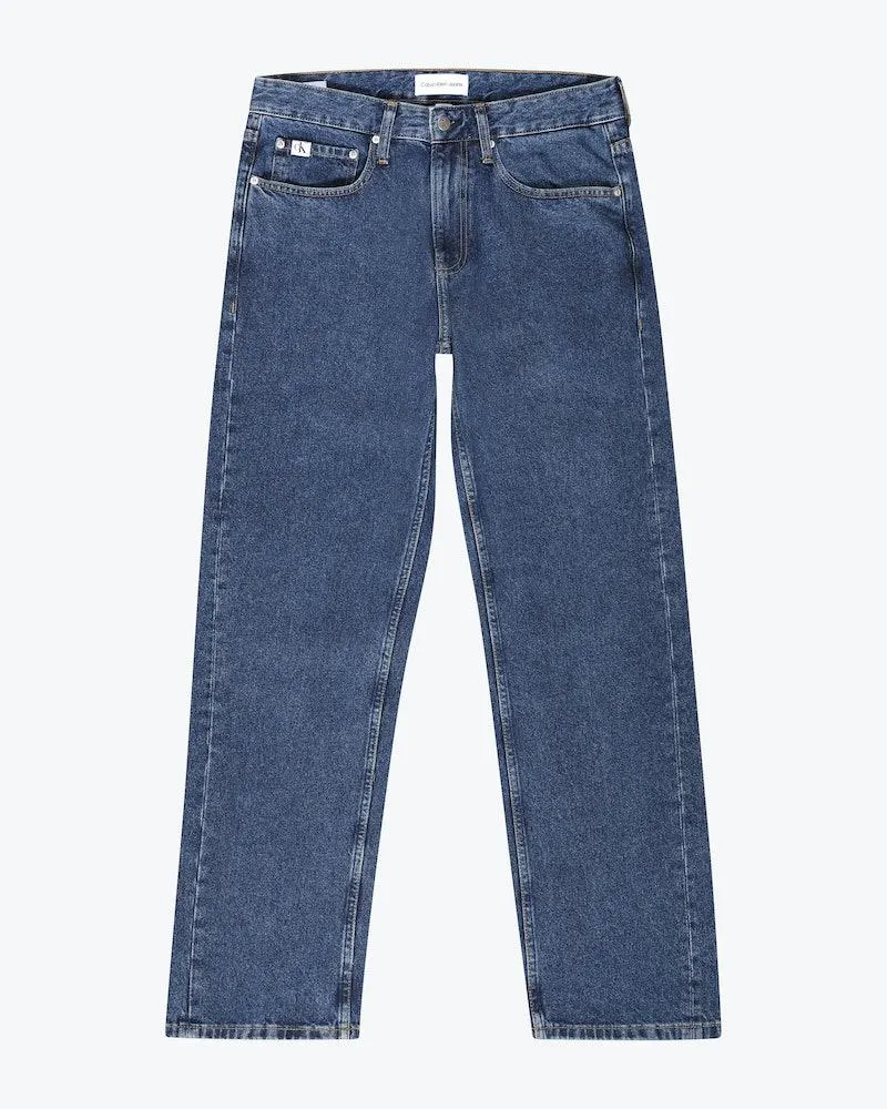 90's Straight Medium Blå Jeans